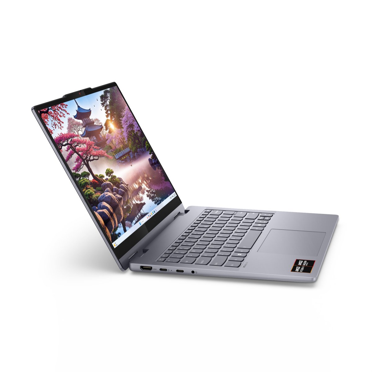 Lenovo IdeaPad 5 2-in-1 14AKP10 Copilot+ PC AMD Ryzen™ AI 5 340 Hybrid (2-in-1) 35.6 cm (14") Touchscreen WUXGA 16 GB LPDDR5x-SDRAM 256 GB SSD Wi-Fi 7 (802.11be) Windows 11 Home English Grey - Image 13