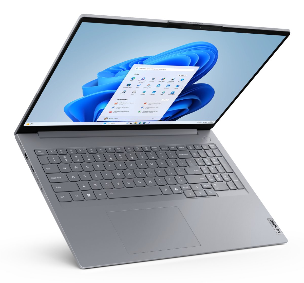 Lenovo ThinkBook 16 G8 IRL Intel® Core™ i5 i5-13420H Laptop 40.6 cm (16") WUXGA 16 GB DDR5-SDRAM 256 GB SSD Wi-Fi 6E (802.11ax) Windows 11 Pro UK English Grey - Image 8