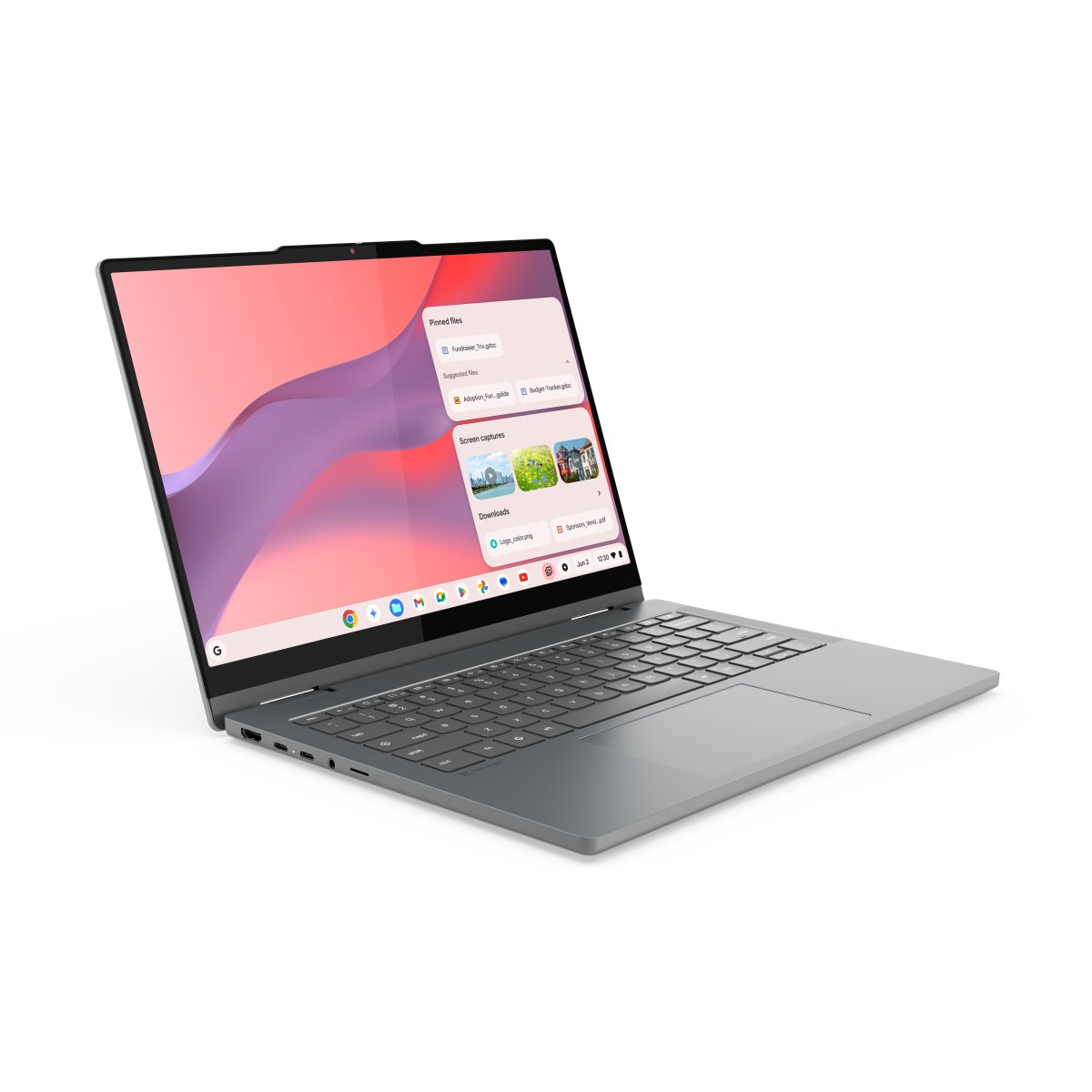 Lenovo Chrome 2in1 14ITN10 Intel® N N355 Chromebook 35.6 cm (14") Touchscreen WUXGA 8 GB LPDDR5-SDRAM 256 GB UFS Wi-Fi 6E (802.11ax) ChromeOS English Grey - Image 7