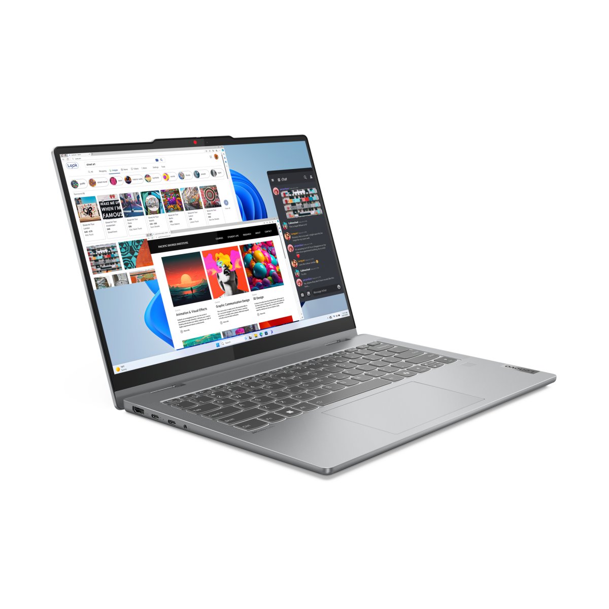Lenovo IdeaPad 5 2-in-1 14IRH9 Intel® Core™ i7 i7-13620H Hybrid (2-in-1) 35.6 cm (14") Touchscreen WUXGA 16 GB LPDDR5x-SDRAM 1 TB SSD Wi-Fi 6 (802.11ax) Windows 11 Home UK English Grey - Image 4