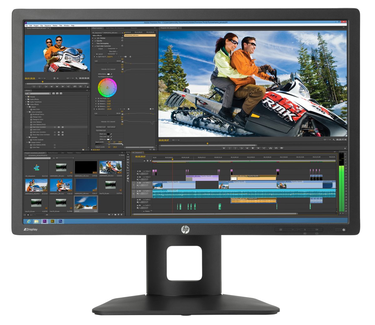 HP Z24i computer monitor 61 cm (24") 1920 x 1200 pixels LED Black