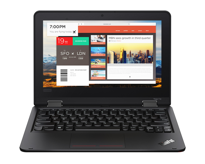 Lenovo ThinkPad Yoga 11e Intel® Pentium® Silver N5030 Hybrid (2-in-1) 29.5 cm (11.6") Touchscreen HD 8 GB DDR4-SDRAM 128 GB SSD Wi-Fi 5 (802.11ac) Windows 11 Home US English Black