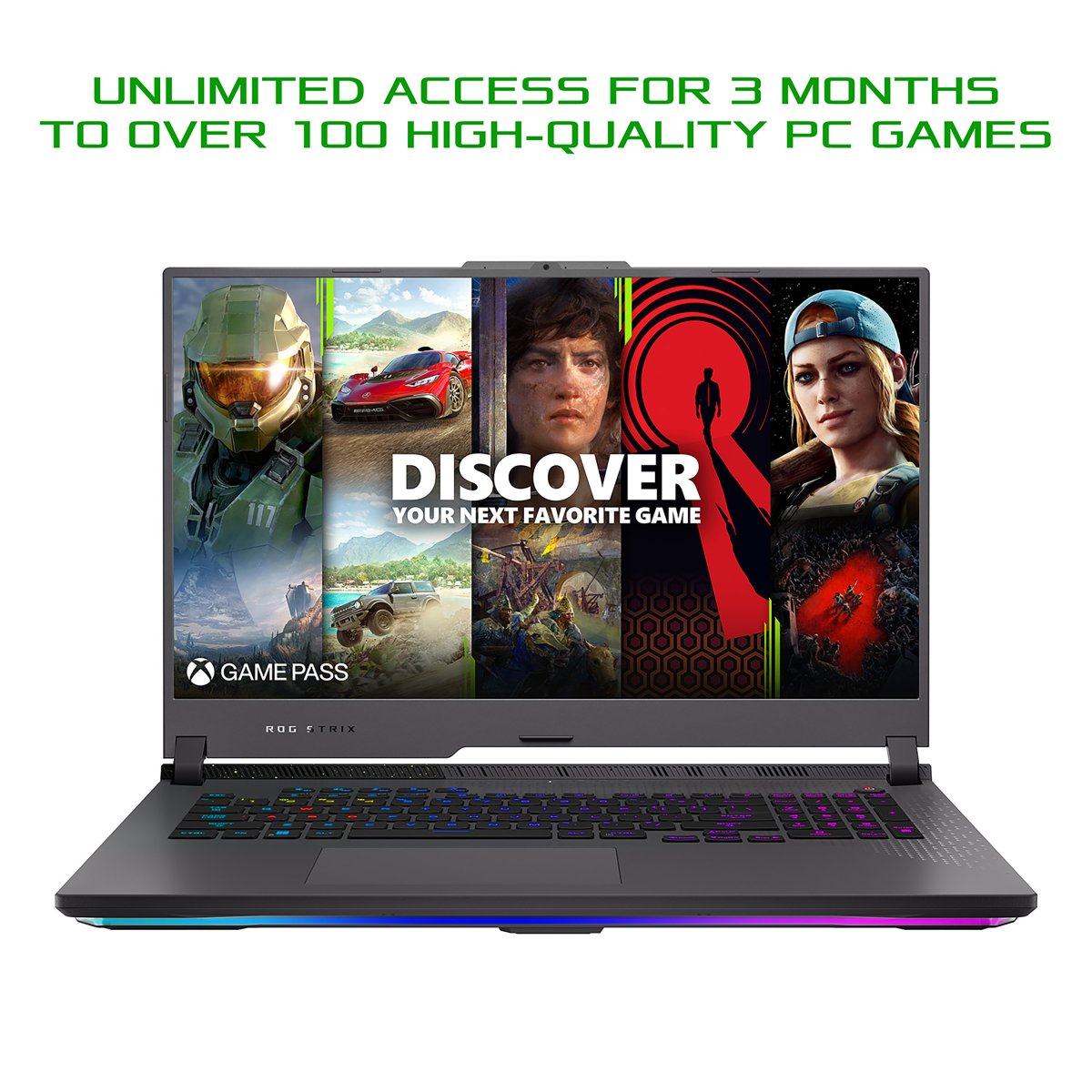 ASUS ROG Strix G17 G713PV-HX048W AMD Ryzen™ 9 7845HX Laptop 43.9 cm (17.3") Full HD 16 GB DDR5-SDRAM 1 TB SSD NVIDIA GeForce RTX 4060 Wi-Fi 6E (802.11ax) Windows 11 Home Black, Grey - Image 3