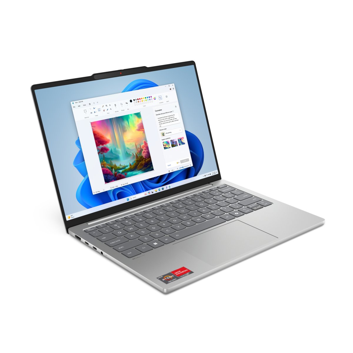 Lenovo IdeaPad Slim 5 13ARP10 AMD Ryzen™ 7 7735HS Laptop 33.8 cm (13.3") WUXGA 16 GB LPDDR5x-SDRAM 512 GB SSD Wi-Fi 6E (802.11ax) Windows 11 Home English Grey - Image 8
