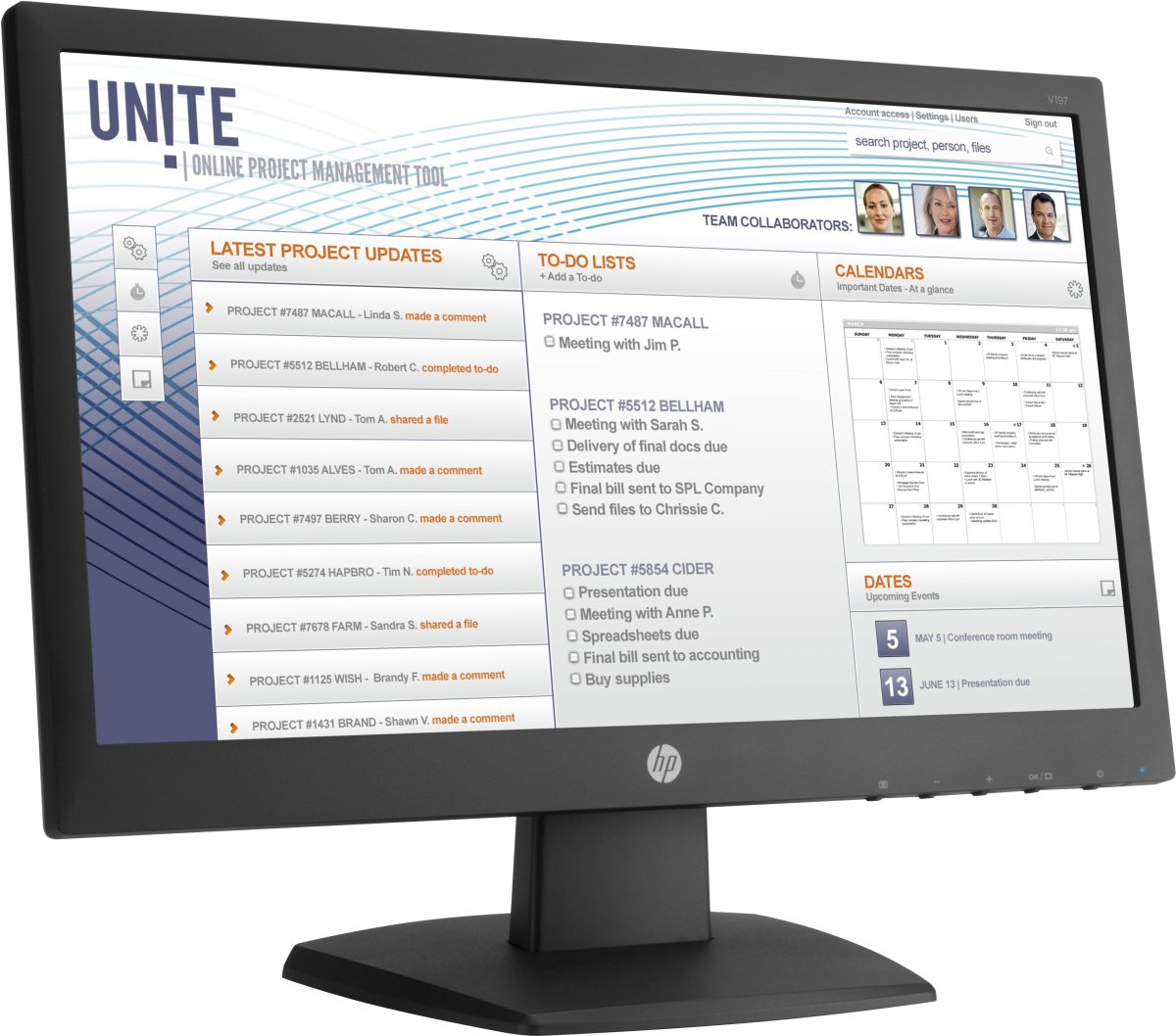 HP V197 computer monitor 47 cm (18.5") 1366 x 768 pixels WXGA LED Black - Image 3