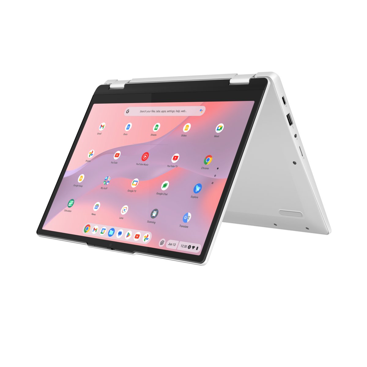 Lenovo IdeaPad Flex 3 Chrome 12IAN8 Intel® N N100 Chromebook 31 cm (12.2") Touchscreen WUXGA 8 GB LPDDR5-SDRAM 128 GB eMMC Wi-Fi 6E (802.11ax) ChromeOS UK English Grey - Image 13