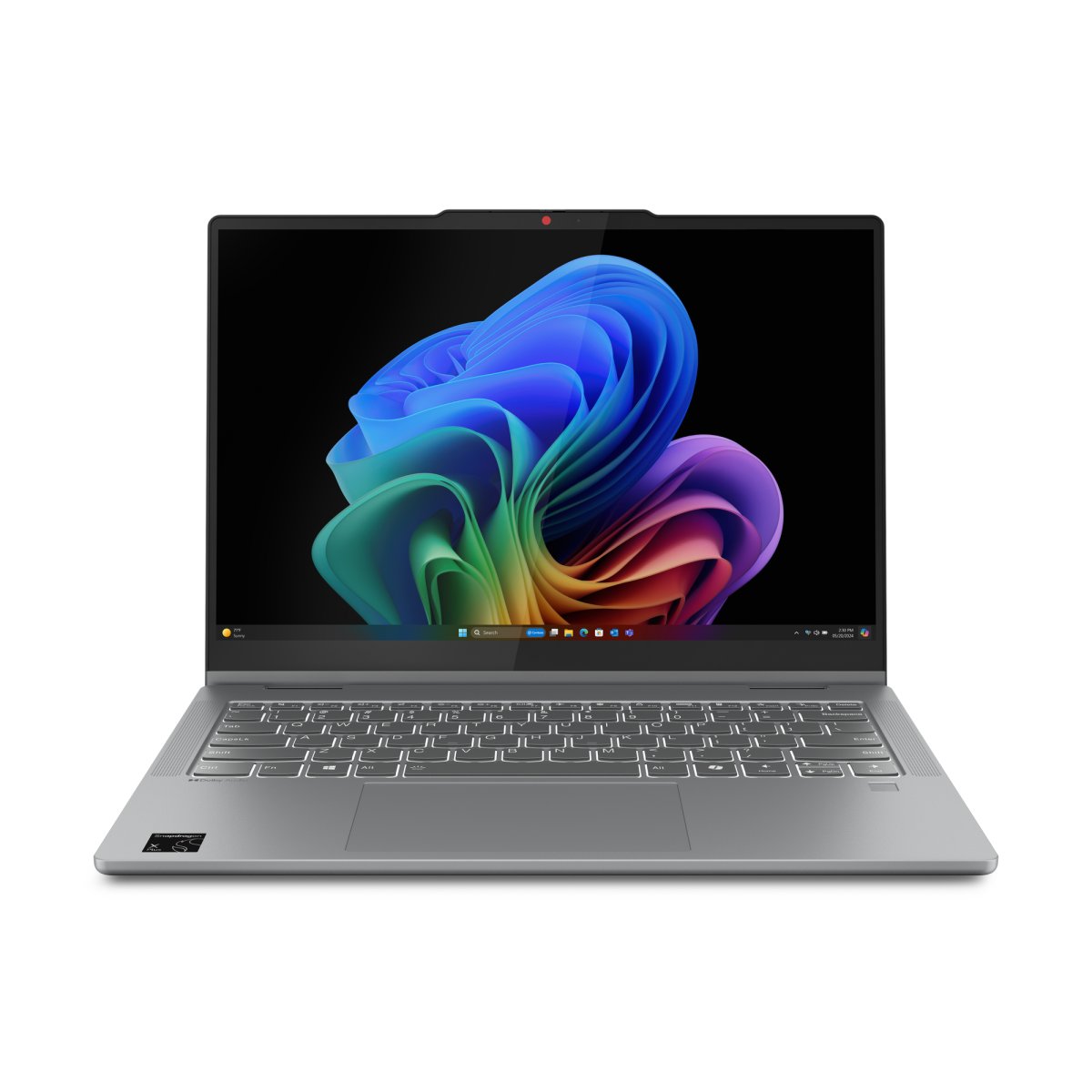 Lenovo IdeaPad 5 2-in-1 14Q8X9 Copilot+ PC Snapdragon X1-26-100 Hybrid (2-in-1) 35.6 cm (14") Touchscreen WUXGA 16 GB LPDDR5x-SDRAM 1 TB SSD Wi-Fi 7 (802.11be) Windows 11 Home English Grey
