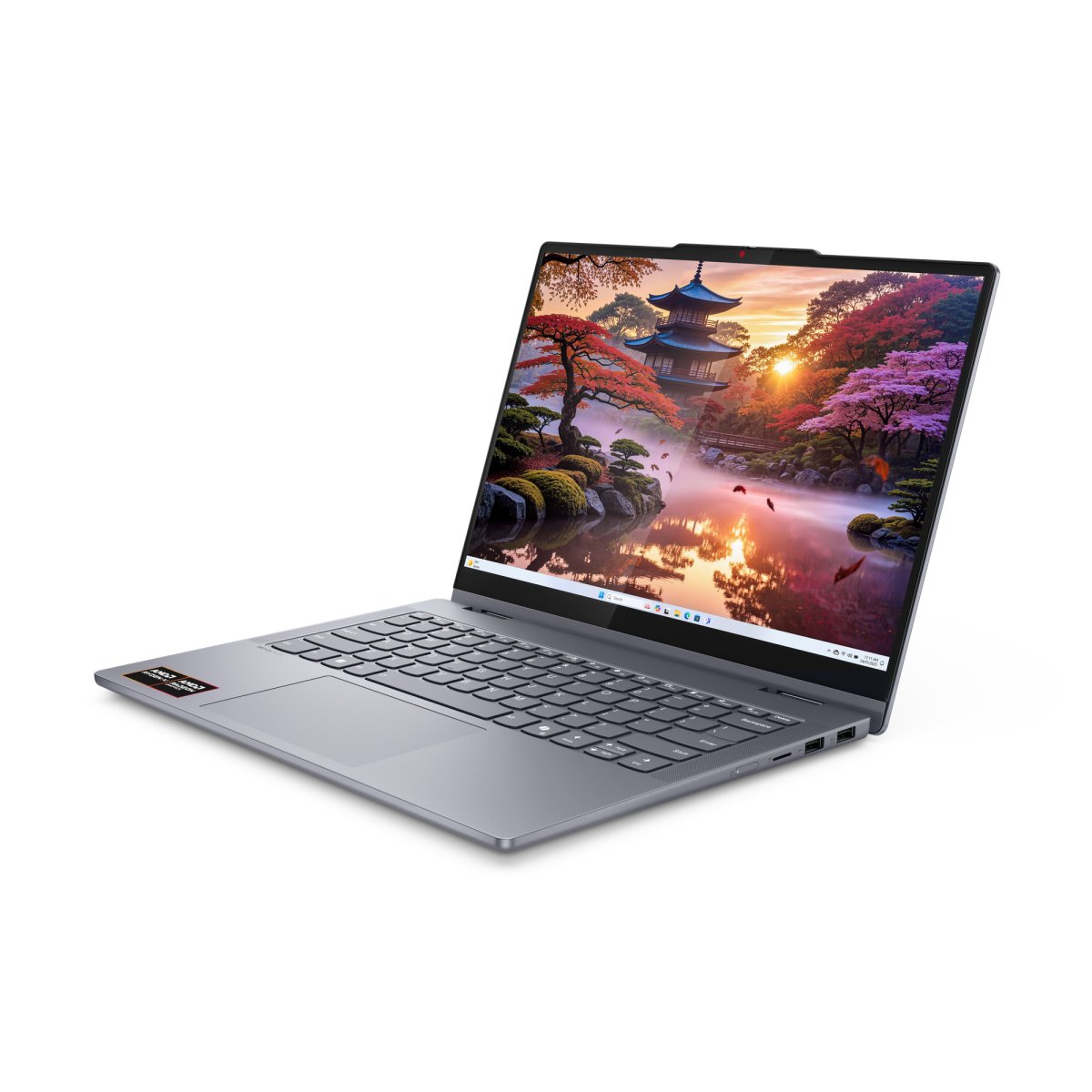 Lenovo IdeaPad 5 2-in-1 14AKP10 Copilot+ PC AMD Ryzen™ AI 5 340 Hybrid (2-in-1) 35.6 cm (14") Touchscreen WUXGA 16 GB LPDDR5x-SDRAM 256 GB SSD Wi-Fi 7 (802.11be) Windows 11 Home English Grey - Image 5