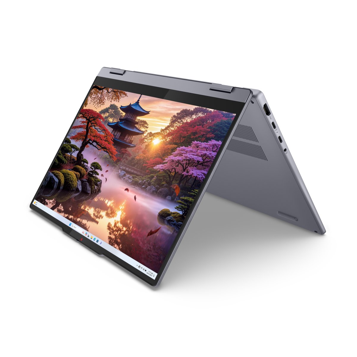 Lenovo IdeaPad 5 2-in-1 14AKP10 Copilot+ PC AMD Ryzen™ AI 5 340 Hybrid (2-in-1) 35.6 cm (14") Touchscreen WUXGA 16 GB LPDDR5x-SDRAM 256 GB SSD Wi-Fi 7 (802.11be) Windows 11 Home English Grey - Image 8