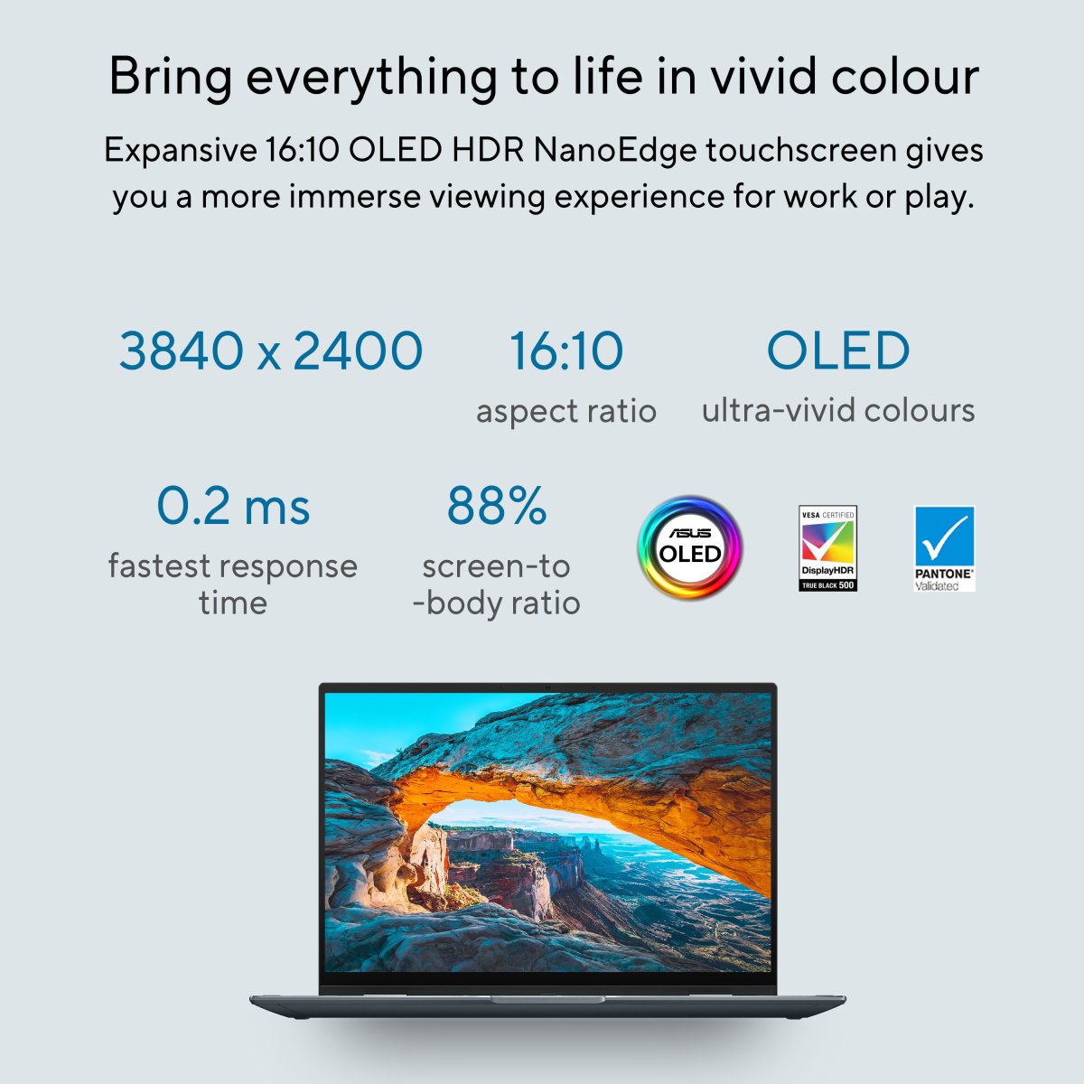 ASUS Zenbook 14 Flip OLED UP5401ZA-KN056W Intel® Core™ i5 i5-12500H Hybrid (2-in-1) 35.6 cm (14") Touchscreen 2.8K 16 GB LPDDR5-SDRAM 512 GB SSD Wi-Fi 6E (802.11ax) Windows 11 Home Grey - Image 14