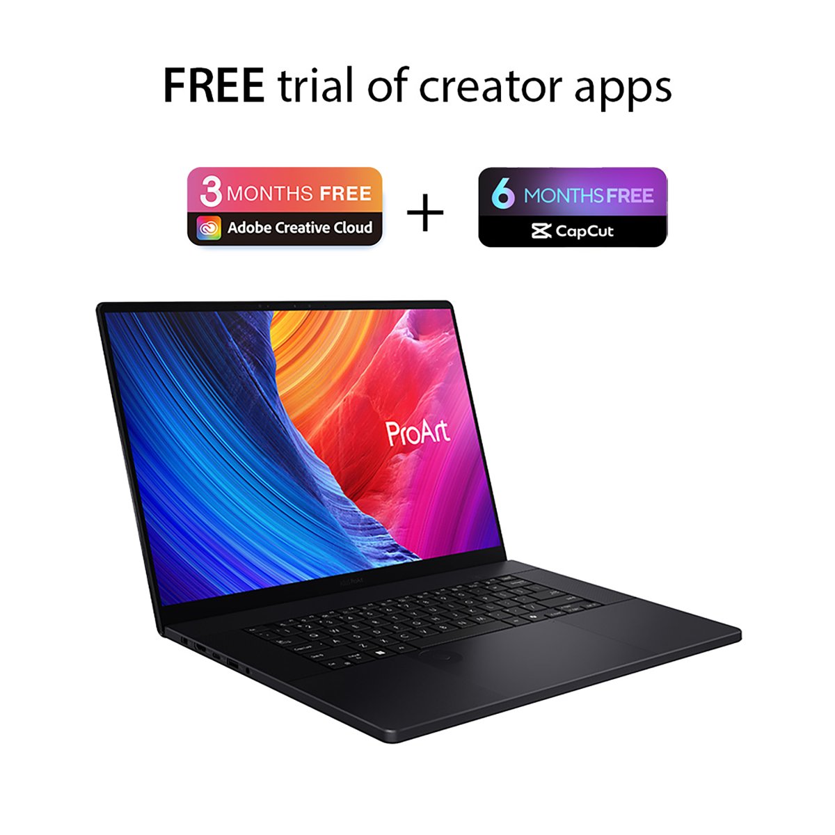 ASUS ProArt P16 H7606WP-RJ087W Copilot+ PC AMD Ryzen AI 9 HX 370 Laptop 40.6 cm (16") Touchscreen 3K 64 GB LPDDR5x-SDRAM 4 TB SSD NVIDIA GeForce RTX 5070 Wi-Fi 7 (802.11be) Windows 11 Home Black - Image 2