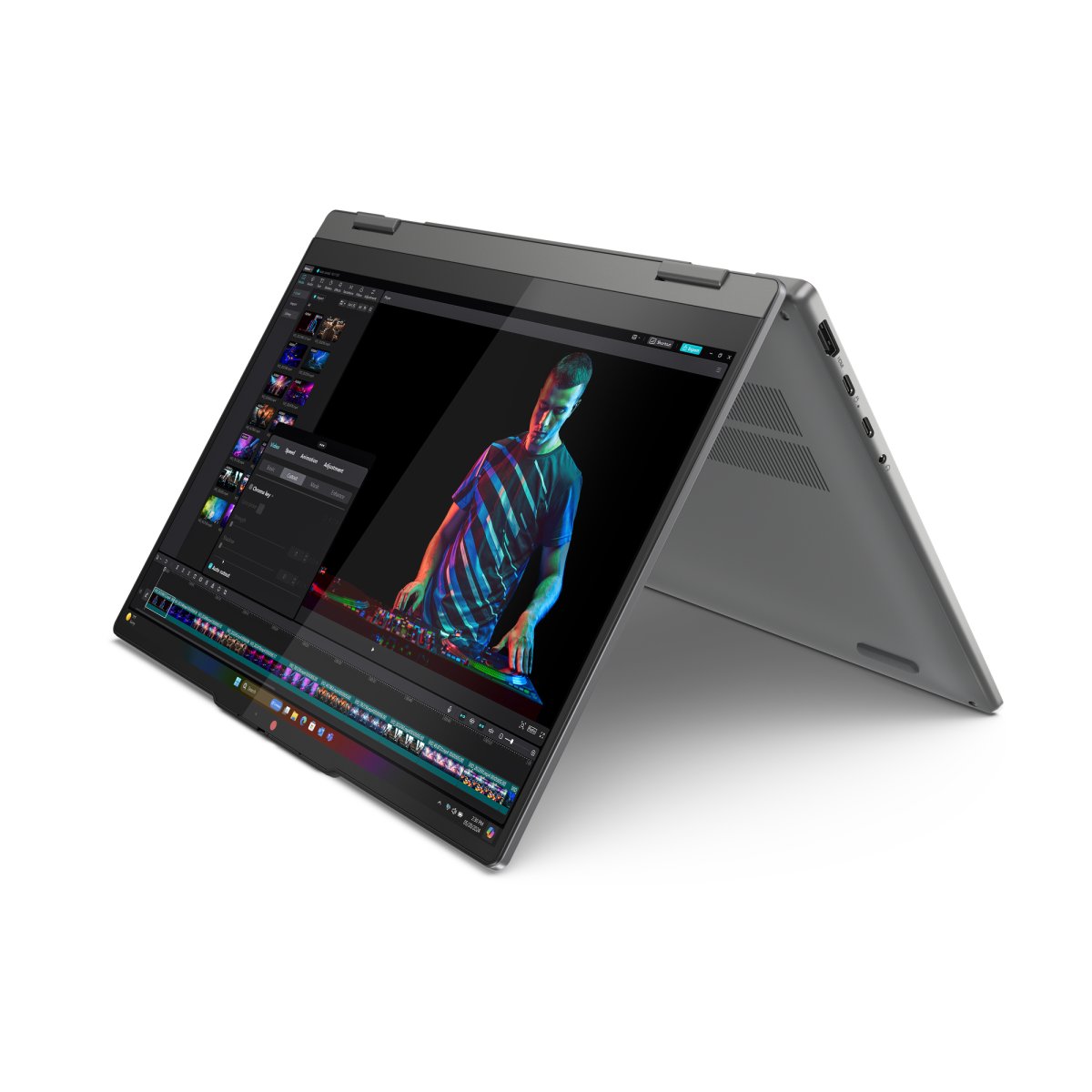 Lenovo IdeaPad 5 2-in-1 14Q8X9 Copilot+ PC Snapdragon X1-26-100 Hybrid (2-in-1) 35.6 cm (14") Touchscreen WUXGA 16 GB LPDDR5x-SDRAM 1 TB SSD Wi-Fi 7 (802.11be) Windows 11 Home English Grey - Image 7