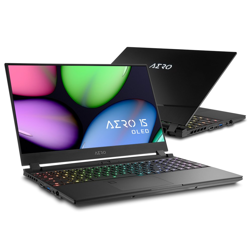 GIGABYTE AERO 15 OLED SA-7UK5130SH Intel® Core™ i7 i7-9750H Laptop 39.6 cm (15.6") 4K Ultra HD 16 GB DDR4-SDRAM 512 GB SSD NVIDIA® GeForce® GTX 1660 Ti Wi-Fi 6 (802.11ax) Windows 10 Home Black