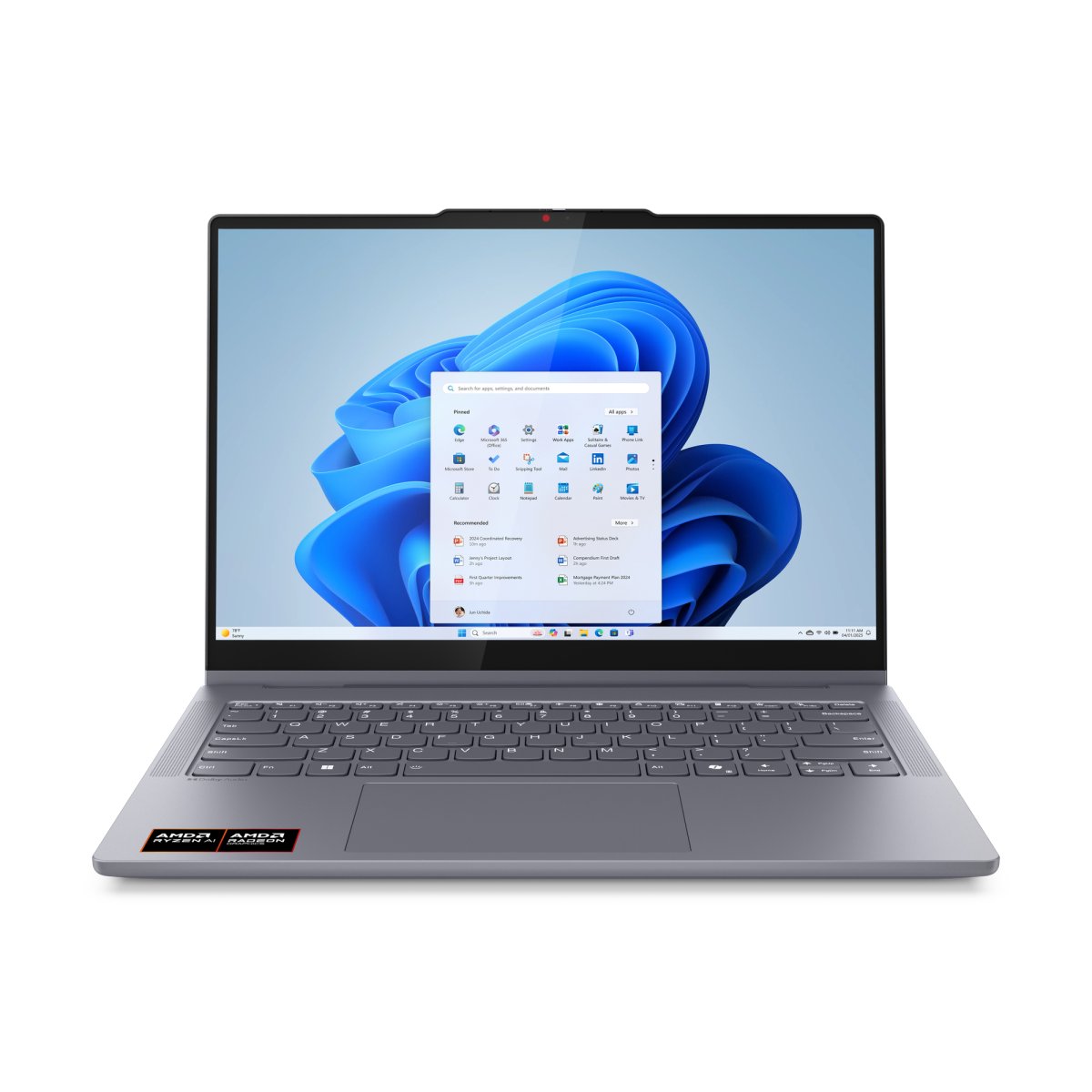 Lenovo IdeaPad 5 2-in-1 14AKP10 Copilot+ PC AMD Ryzen™ AI 5 340 Hybrid (2-in-1) 35.6 cm (14") Touchscreen WUXGA 16 GB LPDDR5x-SDRAM 256 GB SSD Wi-Fi 7 (802.11be) Windows 11 Home English Grey