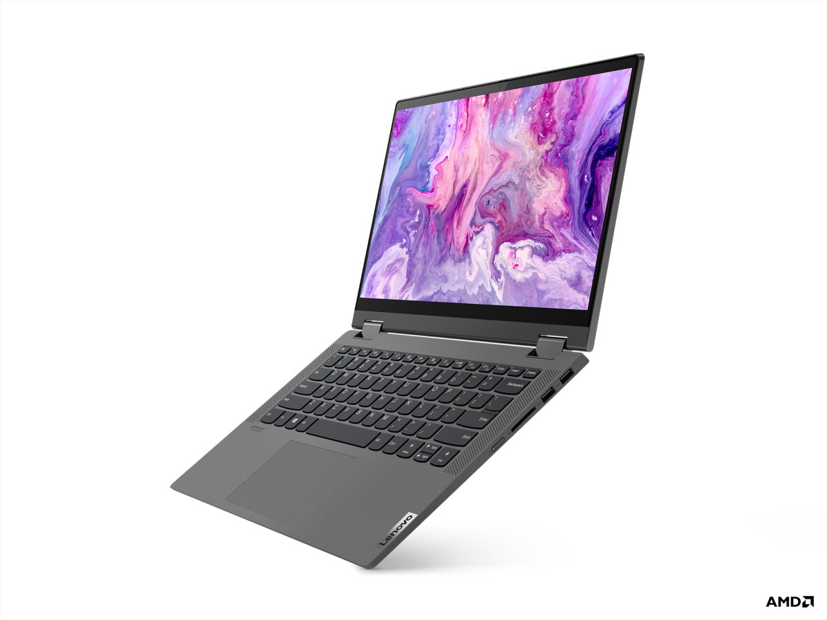 Lenovo IdeaPad Flex 5 14ARE05 AMD Ryzen™ 7 4700U Hybrid (2-in-1) 35.6 cm (14") Touchscreen Full HD 8 GB DDR4-SDRAM 512 GB SSD Wi-Fi 5 (802.11ac) Windows 10 Home in S mode Graphite, Grey