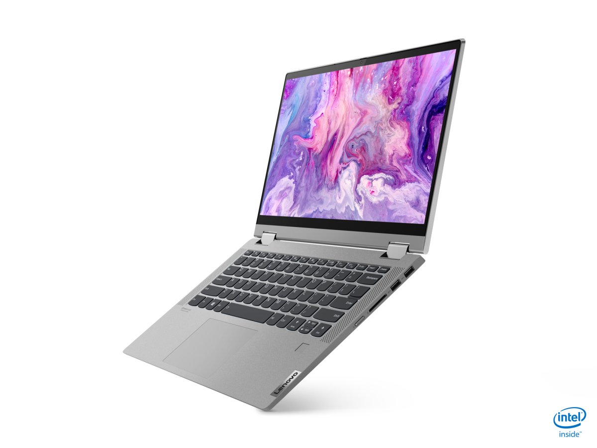 Lenovo IdeaPad Flex 5 14IIL05 Intel® Core™ i7 i7-1065G7 Hybrid (2-in-1) 35.6 cm (14") Touchscreen Full HD 8 GB DDR4-SDRAM 512 GB SSD Wi-Fi 6 (802.11ax) Windows 10 Home in S mode Grey, Platinum