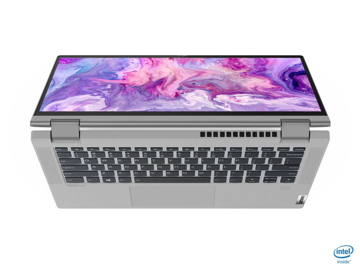 Lenovo IdeaPad Flex 5 14IIL05 Intel® Core™ i7 i7-1065G7 Hybrid (2-in-1) 35.6 cm (14") Touchscreen Full HD 8 GB DDR4-SDRAM 512 GB SSD Wi-Fi 6 (802.11ax) Windows 10 Home in S mode Grey, Platinum - Image 5