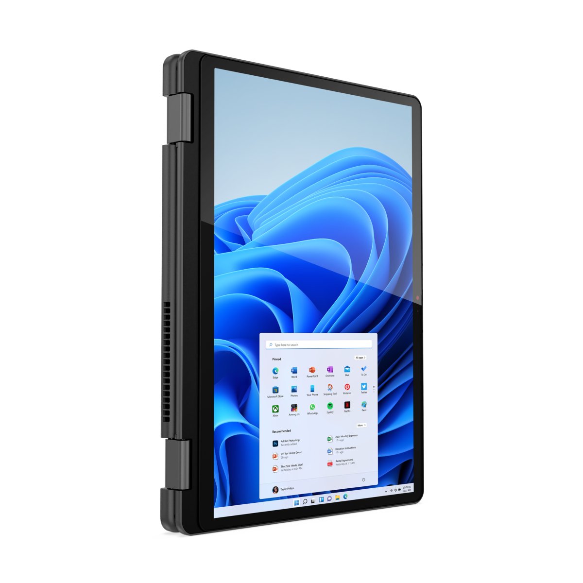 Lenovo Yoga 13w AMD Ryzen™ 5 5625U Hybrid (2-in-1) 33.8 cm (13.3") Touchscreen WUXGA 8 GB DDR4-SDRAM 256 GB SSD Wi-Fi 6 (802.11ax) Windows 11 Pro UK International Black - Image 8