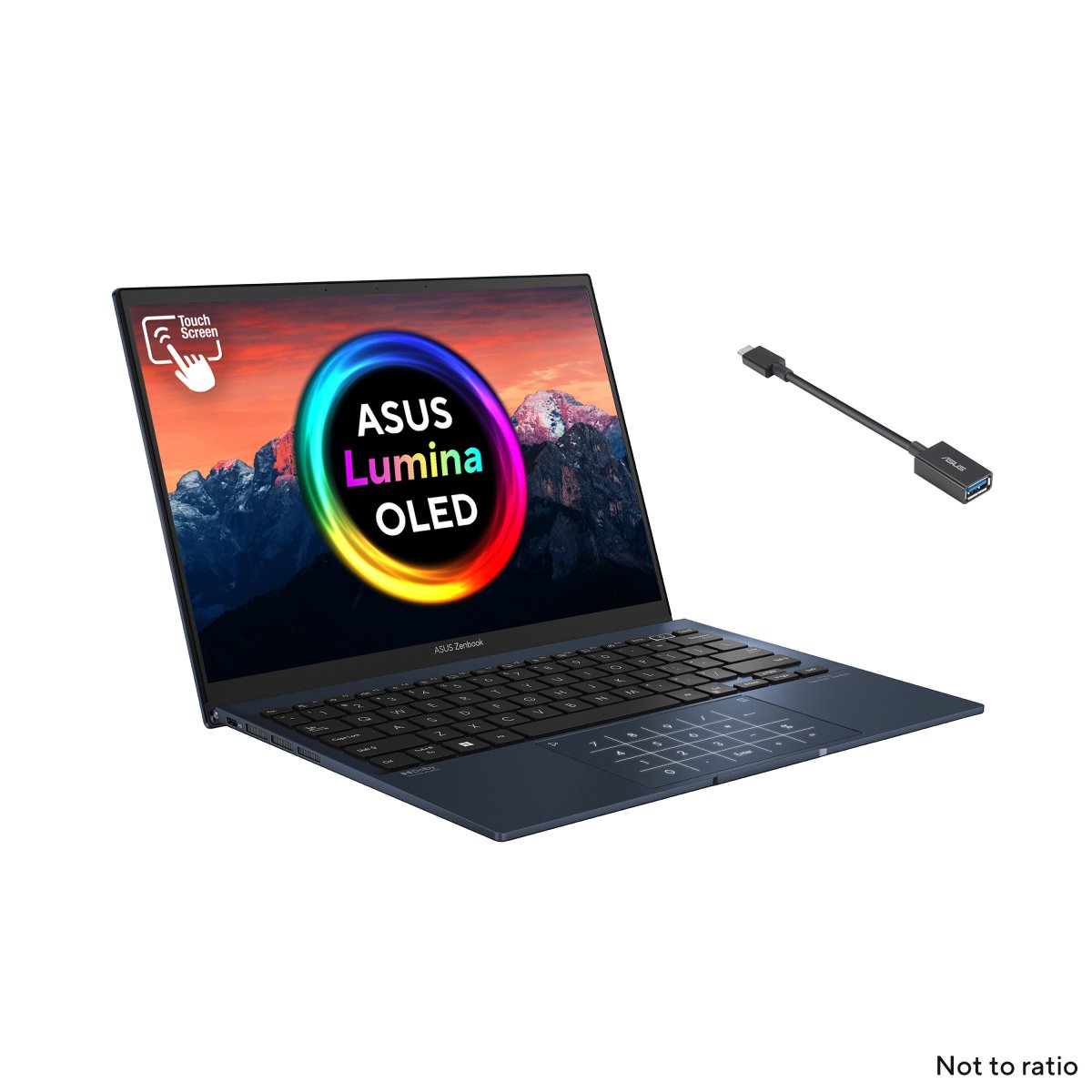 ASUS Zenbook S13 OLED UM5302TA-LX200W AMD Ryzen™ 7 6800U Laptop 33.8 cm (13.3") Touchscreen WQXGA+ 16 GB LPDDR5-SDRAM 512 GB SSD Wi-Fi 6E (802.11ax) Windows 11 Home Blue