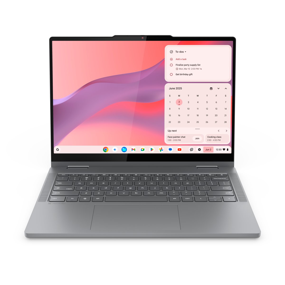 Lenovo Chrome 2in1 14ITN10 Intel® N N355 Chromebook 35.6 cm (14") Touchscreen WUXGA 8 GB LPDDR5-SDRAM 256 GB UFS Wi-Fi 6E (802.11ax) ChromeOS English Grey