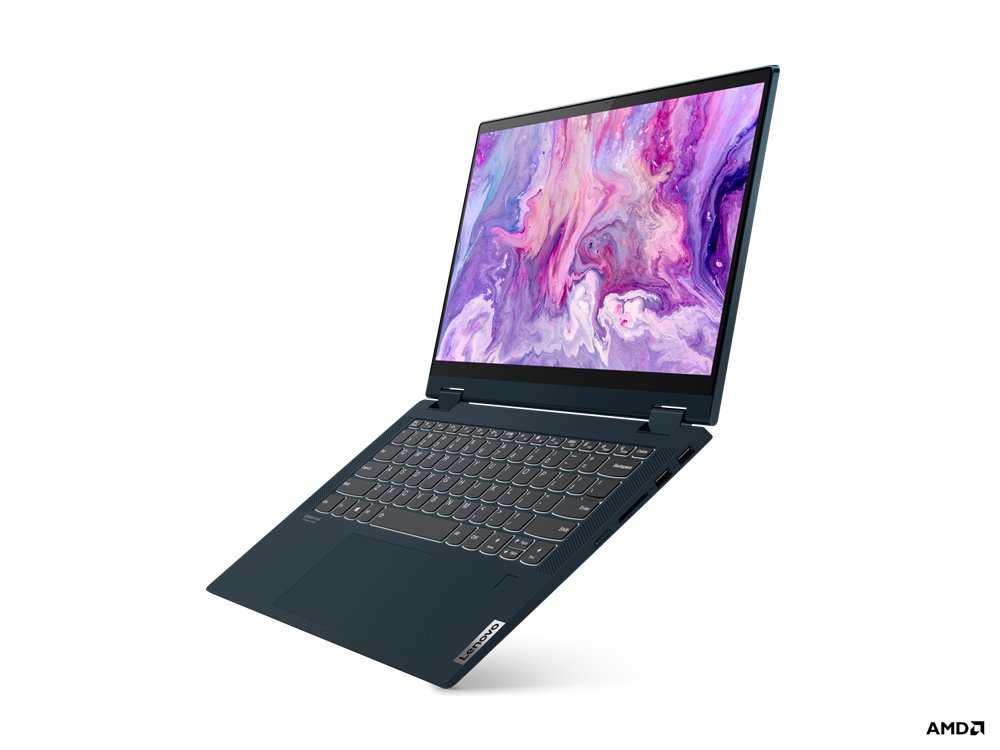Lenovo IdeaPad Flex 5 14ALC05 AMD Ryzen™ 3 5300U Hybrid (2-in-1) 35.6 cm (14") Touchscreen Full HD 4 GB DDR4-SDRAM 128 GB SSD Wi-Fi 5 (802.11ac) Windows 10 Home in S mode UK English Blue - Image 2