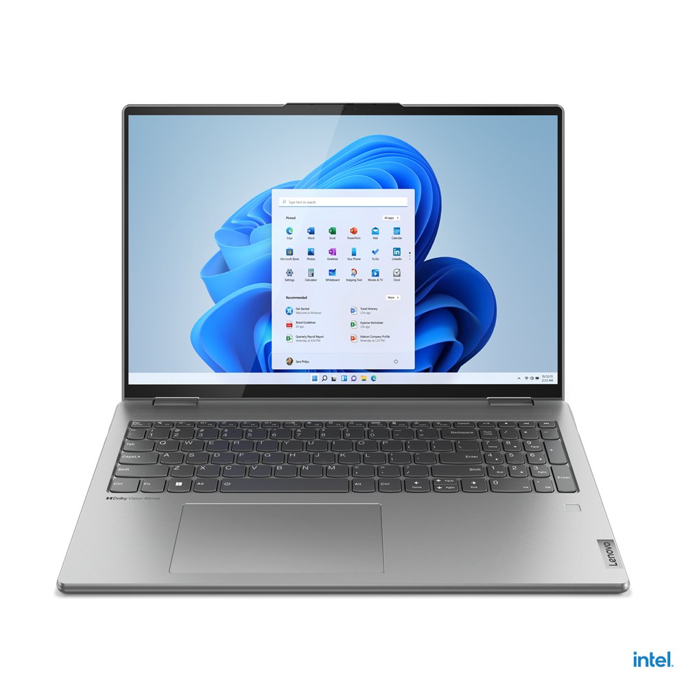 Lenovo Yoga 7 16IAH7 Intel® Core™ i7 i7-12700H Hybrid (2-in-1) 40.6 cm (16") Touchscreen 2.5K 16 GB LPDDR5-SDRAM 512 GB SSD Intel Arc A370M Wi-Fi 6E (802.11ax) Windows 11 Home UK English Grey - Image 2