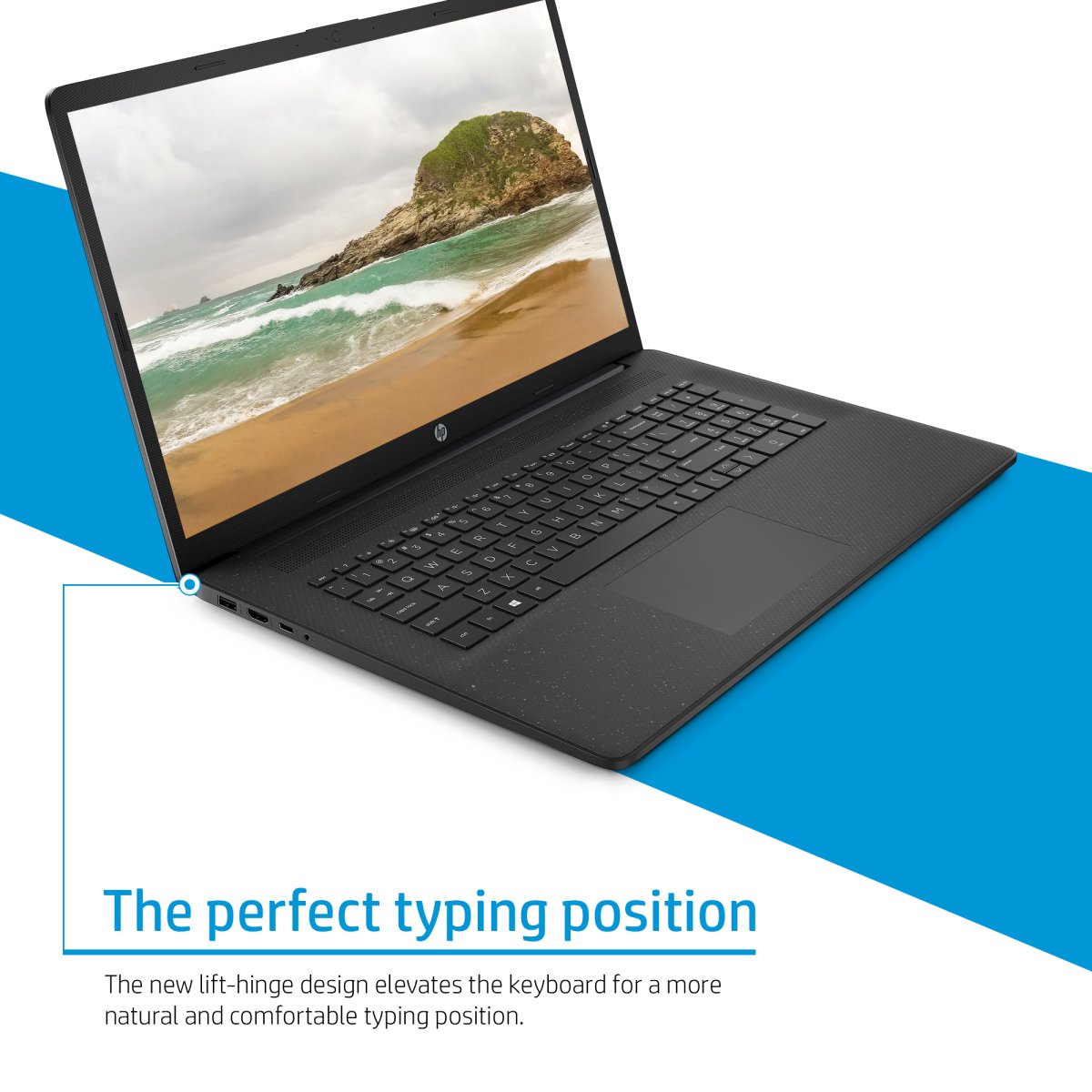 HP 17-cn0104na Intel® Pentium® Silver N5030 Laptop 43.9 cm (17.3") Full HD 4 GB DDR4-SDRAM 128 GB SSD Wi-Fi 5 (802.11ac) Windows 11 Home in S mode Black - Image 4