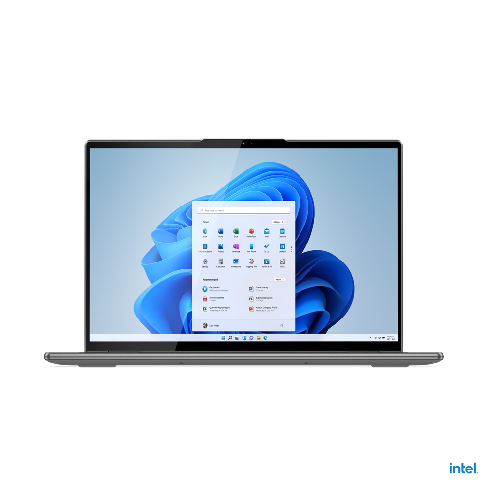 Lenovo Yoga 7 16IAP7 Intel® Core™ i7 i7-1260P Hybrid (2-in-1) 40.6 cm (16") Touchscreen 2.5K 16 GB LPDDR5-SDRAM 512 GB SSD Wi-Fi 6E (802.11ax) Windows 11 Home UK English Grey
