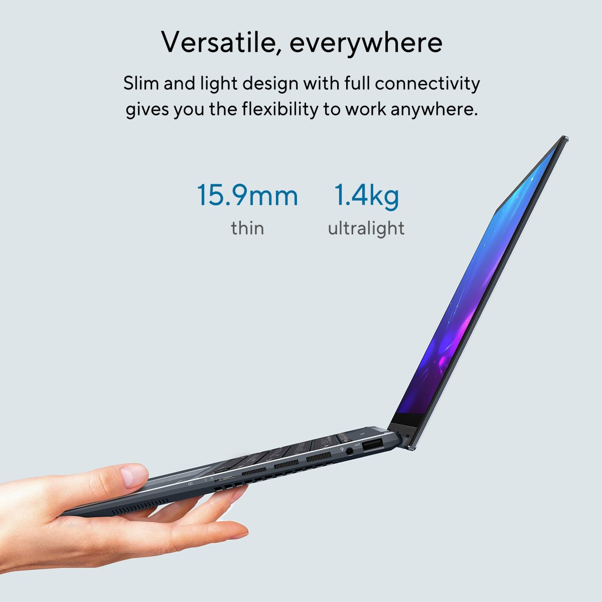 ASUS Zenbook 14 Flip OLED UP5401ZA-KN056W Intel® Core™ i5 i5-12500H Hybrid (2-in-1) 35.6 cm (14") Touchscreen 2.8K 16 GB LPDDR5-SDRAM 512 GB SSD Wi-Fi 6E (802.11ax) Windows 11 Home Grey - Image 15