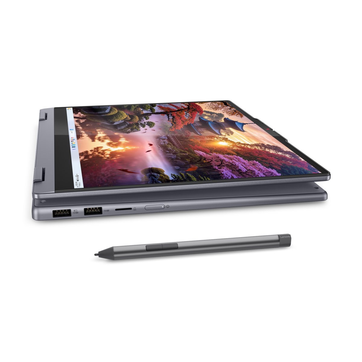 Lenovo IdeaPad 5 2-in-1 14AKP10 Copilot+ PC AMD Ryzen™ AI 5 340 Hybrid (2-in-1) 35.6 cm (14") Touchscreen WUXGA 16 GB LPDDR5x-SDRAM 256 GB SSD Wi-Fi 7 (802.11be) Windows 11 Home English Grey - Image 14