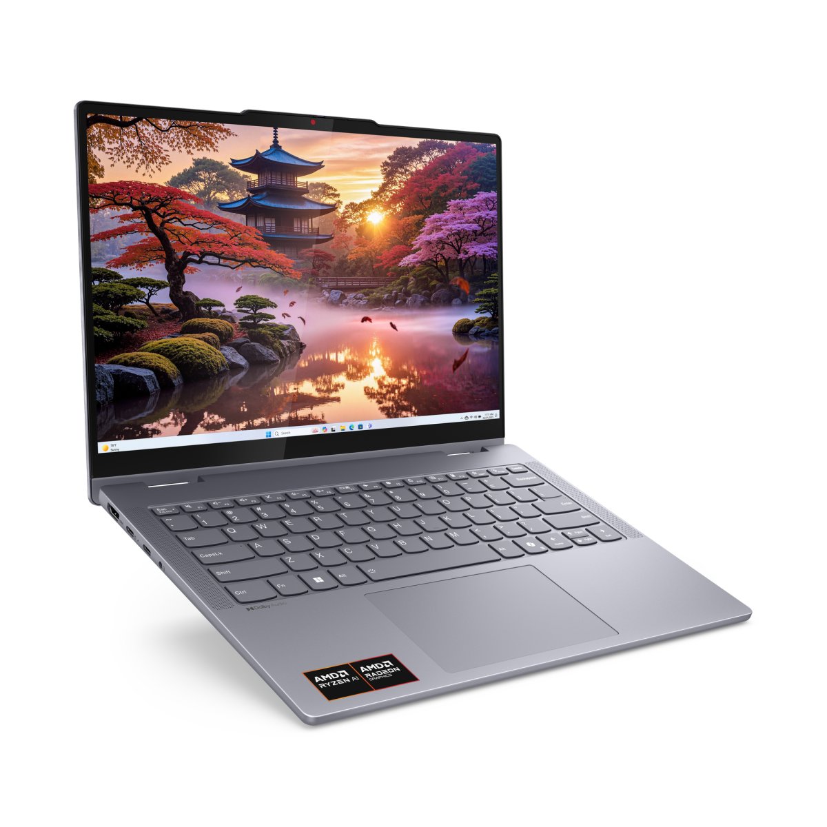 Lenovo IdeaPad 5 2-in-1 14AKP10 Copilot+ PC AMD Ryzen™ AI 5 340 Hybrid (2-in-1) 35.6 cm (14") Touchscreen WUXGA 16 GB LPDDR5x-SDRAM 256 GB SSD Wi-Fi 7 (802.11be) Windows 11 Home English Grey - Image 12