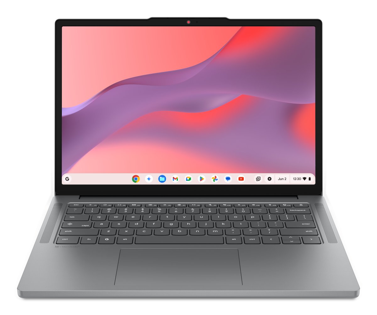 Lenovo Chrome 14M8911 MediaTek Kompanio 540 Chromebook 35.6 cm (14") WUXGA 4 GB LPDDR5x-SDRAM 64 GB UFS Wi-Fi 7 (802.11be) ChromeOS English Grey