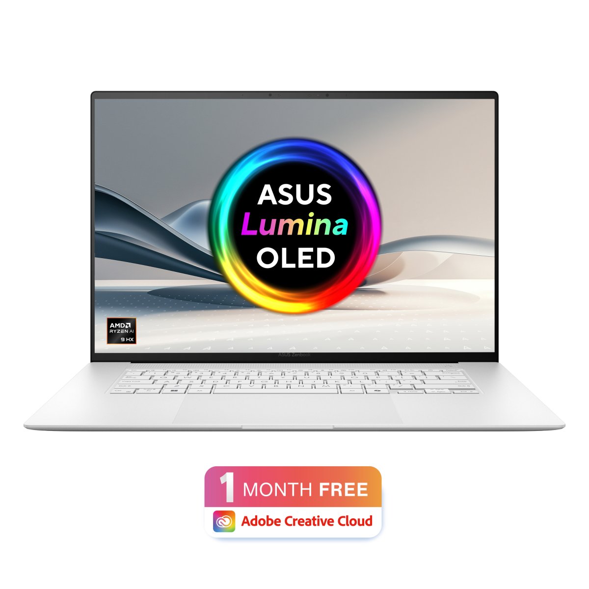 ASUS Zenbook S16 UM5606WA-RJ091W AMD Ryzen AI 9 HX 370 Laptop 40.6 cm (16") Touchscreen 3K 32 GB LPDDR5x-SDRAM 1 TB SSD Wi-Fi 7 (802.11be) Windows 11 Home White - Image 3