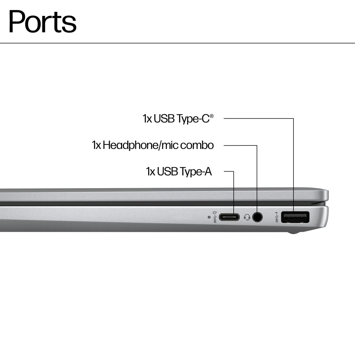 HP Chromebook x360 14b-cd0001na 14-inch FHD Touchscreen Intel N200 8GB 128GB eUFS ChromeOS Silver - Image 5