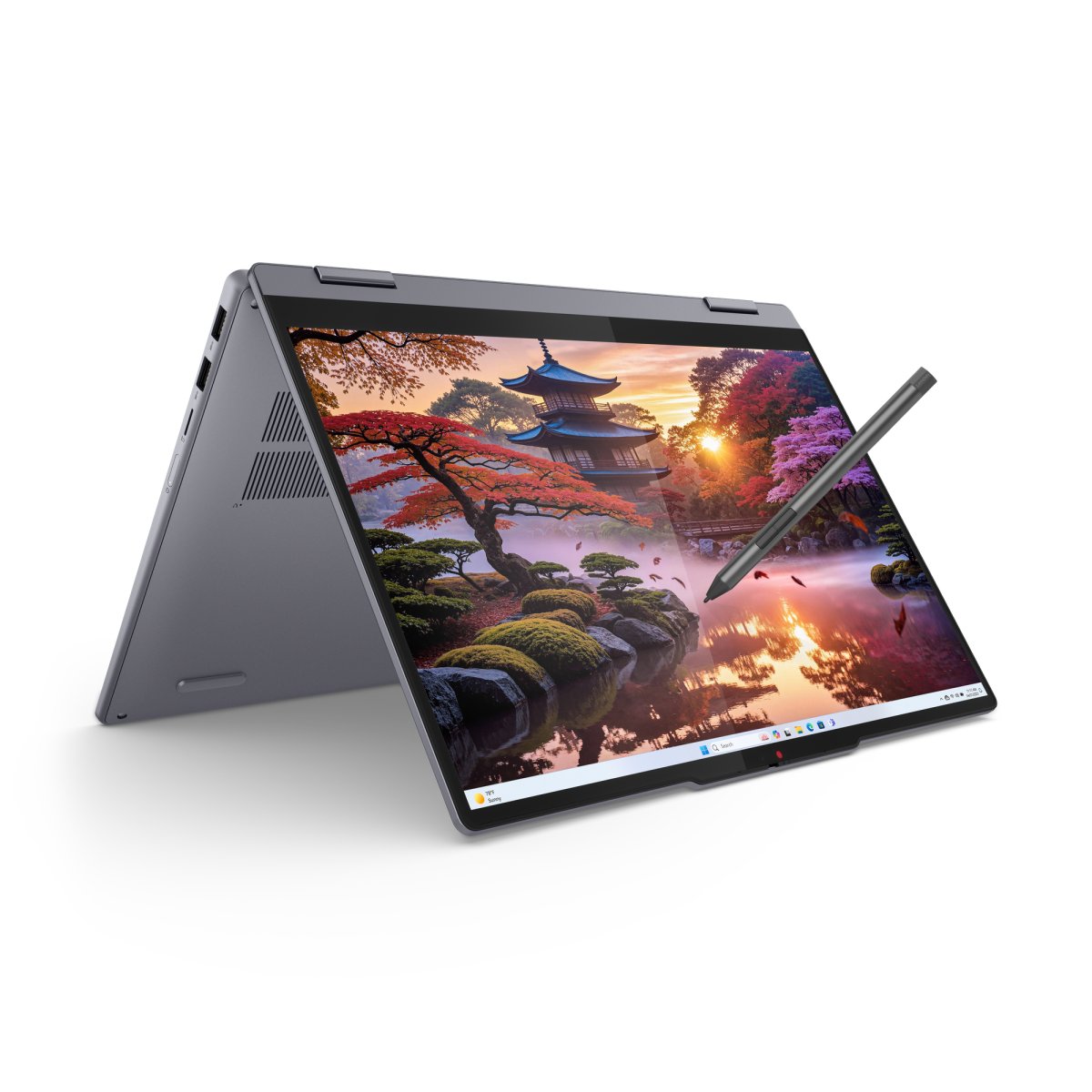 Lenovo IdeaPad 5 2-in-1 14AKP10 Copilot+ PC AMD Ryzen™ AI 5 340 Hybrid (2-in-1) 35.6 cm (14") Touchscreen WUXGA 16 GB LPDDR5x-SDRAM 256 GB SSD Wi-Fi 7 (802.11be) Windows 11 Home English Grey - Image 10
