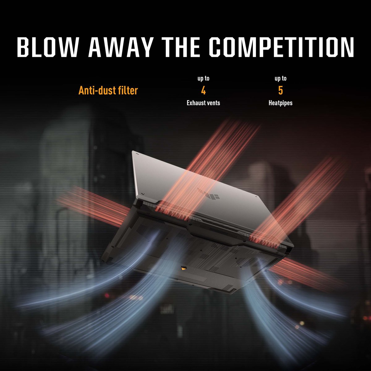 ASUS TUF Gaming A16 FA607PV-RL124W AMD Ryzen™ 9 7940HX Laptop 40.6 cm (16") WUXGA 16 GB DDR5-SDRAM 1 TB SSD NVIDIA GeForce RTX 4060 Wi-Fi 6 (802.11ax) Windows 11 Home Black, Grey - Image 15
