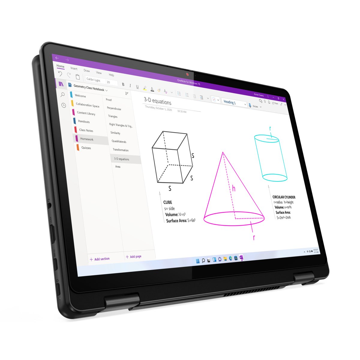 Lenovo Yoga 13w AMD Ryzen™ 5 5625U Hybrid (2-in-1) 33.8 cm (13.3") Touchscreen WUXGA 8 GB DDR4-SDRAM 256 GB SSD Wi-Fi 6 (802.11ax) Windows 11 Pro UK International Black - Image 6