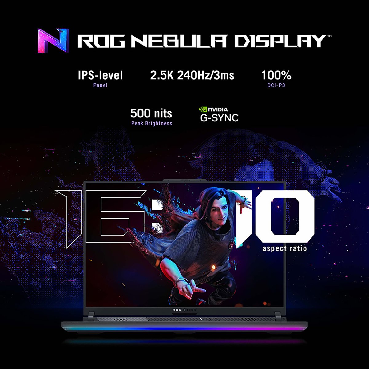 ASUS ROG Strix SCAR 16 G634JZR-N4086W Intel® Core™ i9 i9-14900HX Laptop 40.6 cm (16") WQXGA 32 GB DDR5-SDRAM 2 TB SSD NVIDIA GeForce RTX 4080 Wi-Fi 6E (802.11ax) Windows 11 Home Black - Image 8
