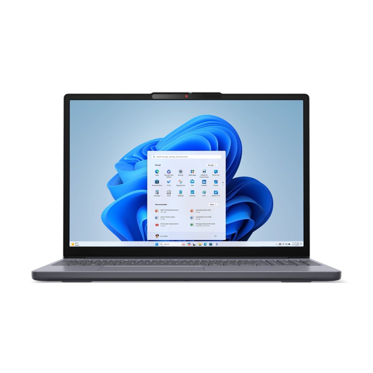Lenovo IdeaPad Slim 3 15ARP10 15.3-inch WUXGA Ryzen 5 7535HS 24GB 512GB SSD Windows 11 Home Luna Grey - Image 2